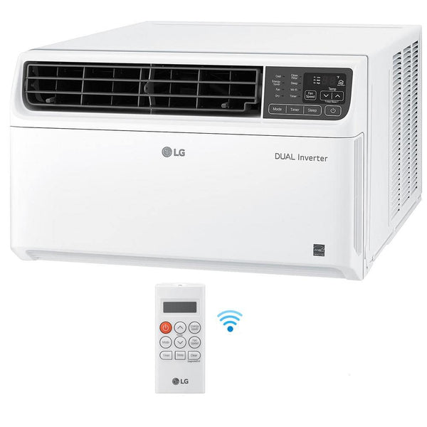 UNTESTED - 18,000 BTU Dual Inverter Smart Window Air Conditioner with Wi-Fi Enabled and Remote in White - D8 - 1299