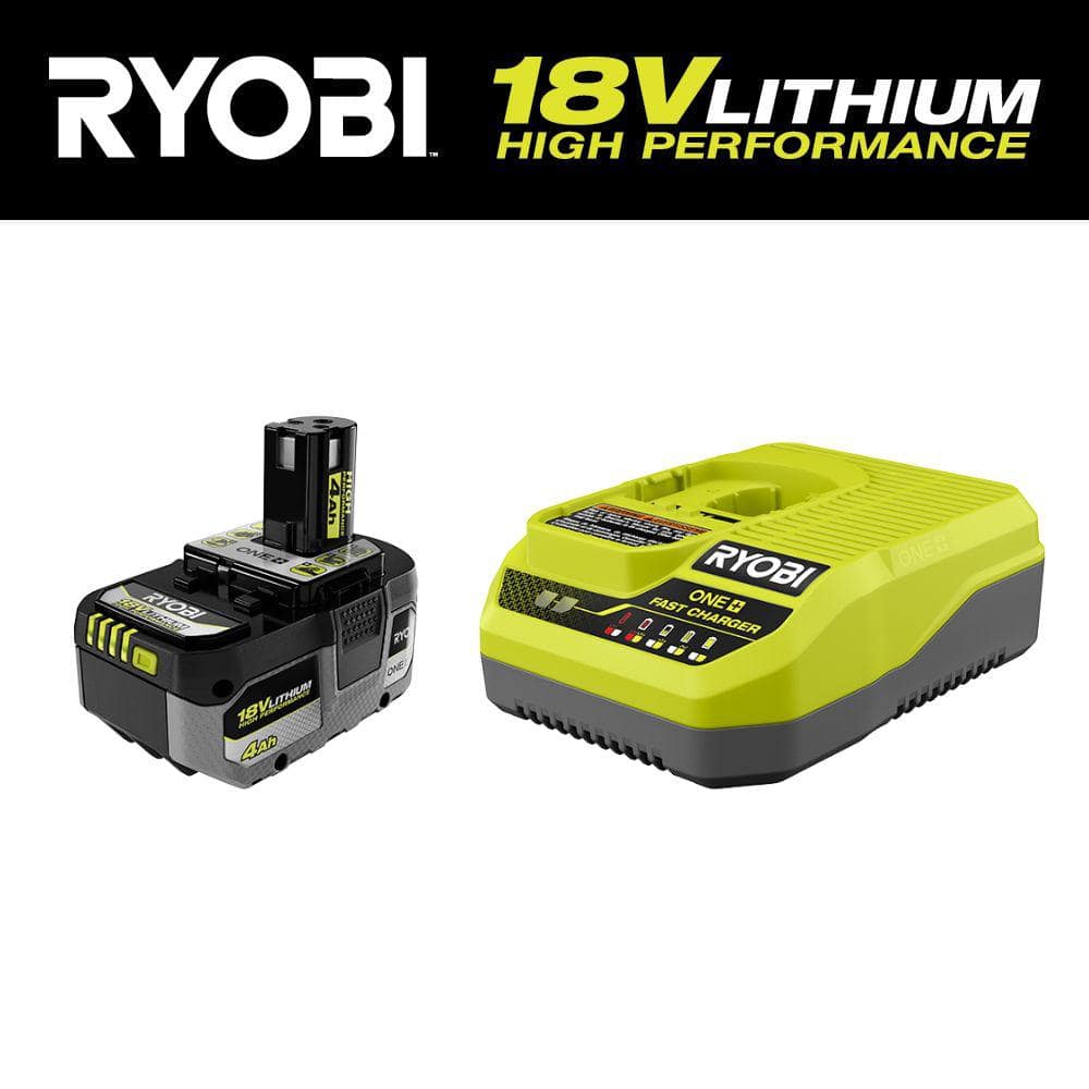 RYOBI ONE+ 18V HIGH PERFORMANCE Starter Kit with 4.0 Ah Battery and Charger - 960